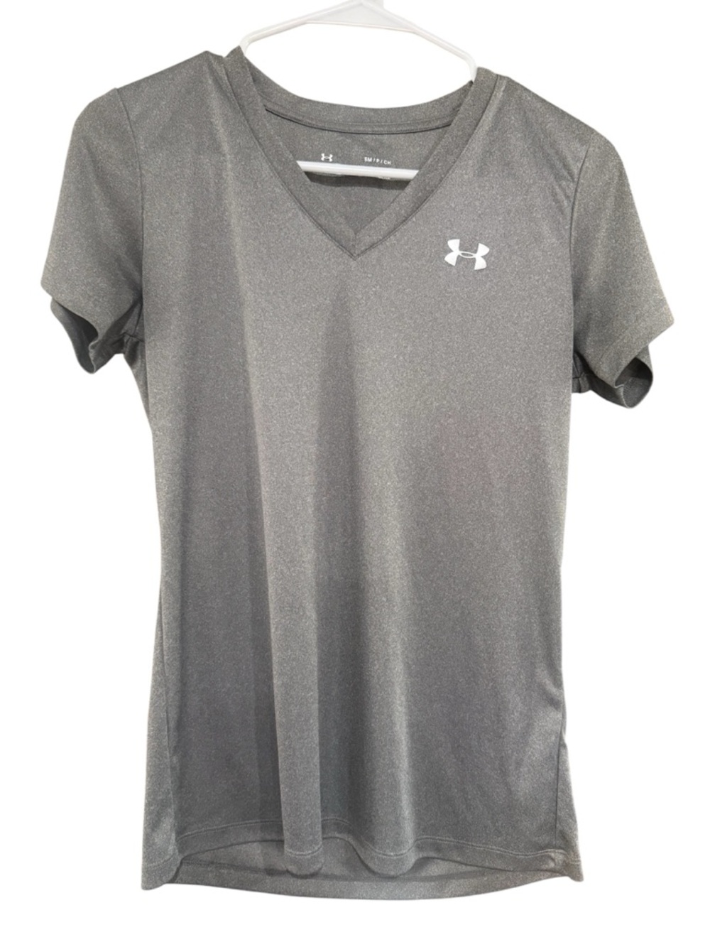 Under Armour Women’s V-Neck Performance Tee in Gray Size S/P